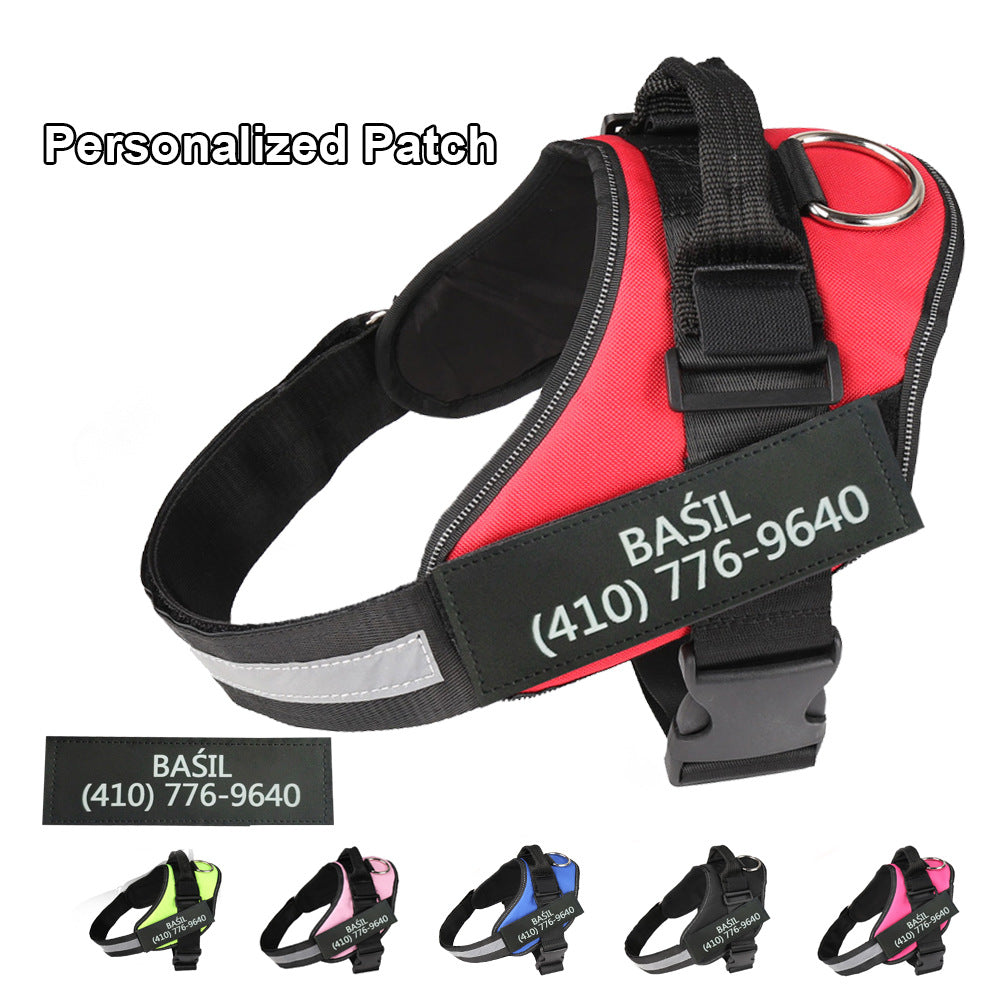 Adjustable Pet Harness Vest with Leash Hook