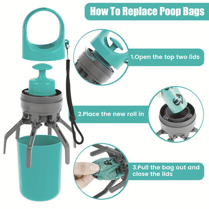 Portable Six-Claw Dog Waste Picker