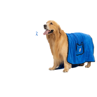 Pet towel dog bath towel super absorbent quick-drying pocket glove cleaning products