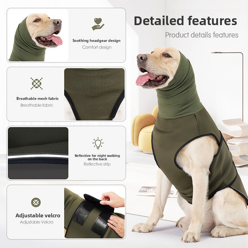 Dog Calming Clothing Reflective Anti-Anxiety Pet Vest