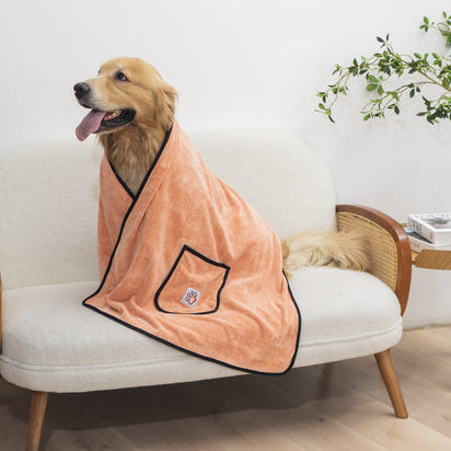 Pet towel dog bath towel super absorbent quick-drying pocket glove cleaning products